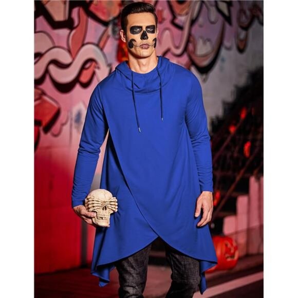 🔥 Trendy & Stylish Hooded Poncho Cloak – Lightweight Long Sleeve Cape Hoodie - Picture 4 of 5
